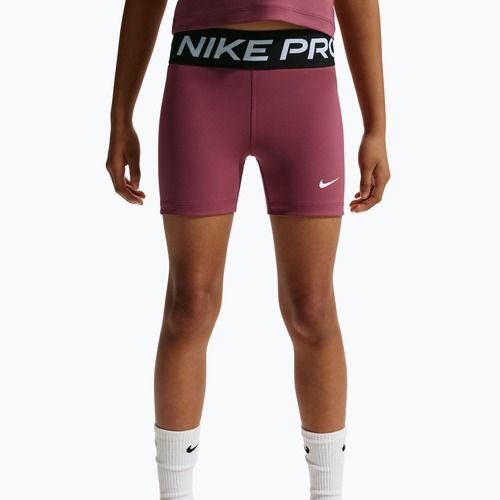 Spodenki dziecięce Nike Pro pink smoke/white