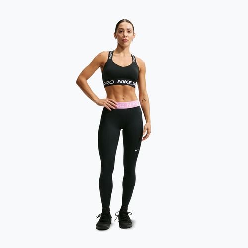 Legginsy damskie Nike Pro black/pink rise/white