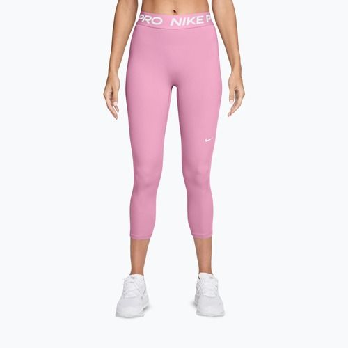 Legginsy damskie Nike Pro pink rise/white