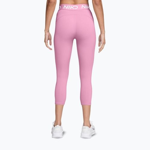 Legginsy damskie Nike Pro pink rise/white