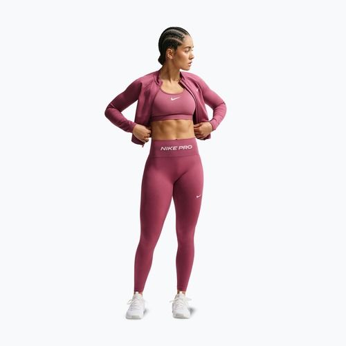 Legginsy damskie Nike Pro Seamless pink smoke/white