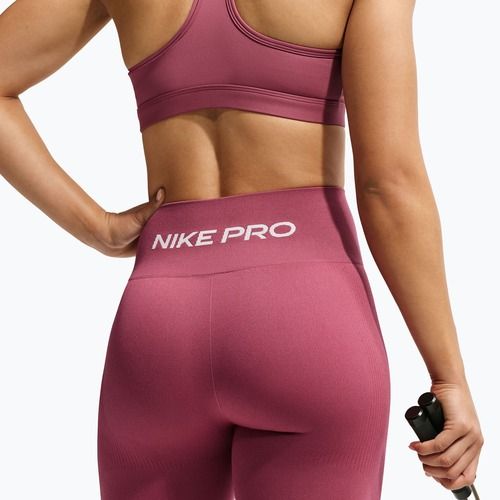 Legginsy damskie Nike Pro Seamless pink smoke/white