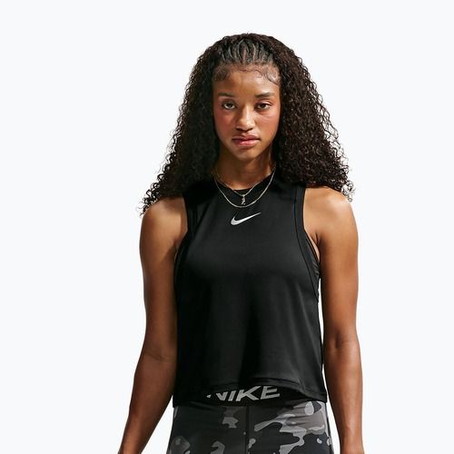 Koszulka treningowa damska Nike Pro black/white