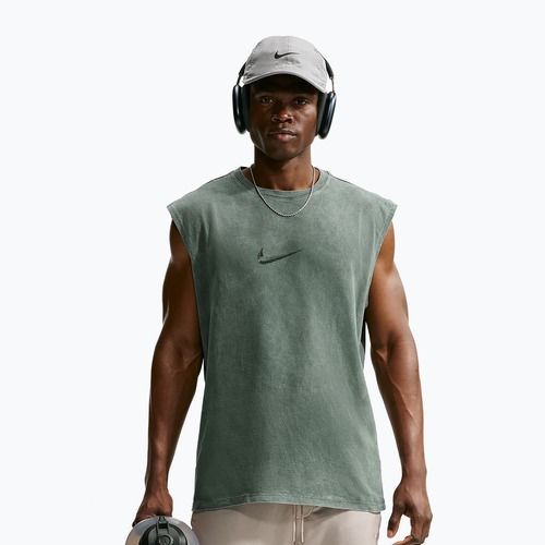 Koszulka treningowa męska Nike Sleeveless T-Shirt camo green/light army