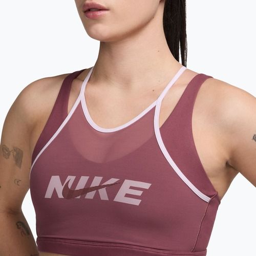 Biustonosz treningowy Nike One pink smoke/bleached lilac/mystic dates