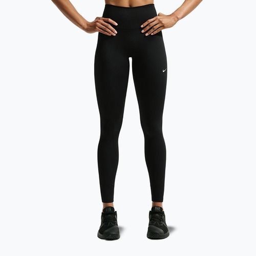Legginsy damskie Nike One black/black/university red/white