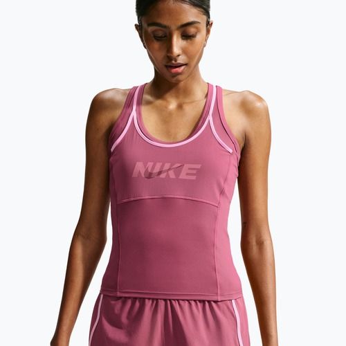 Koszulka treningowa damska Nike One pink smoke/pink rise/mystic dates/white