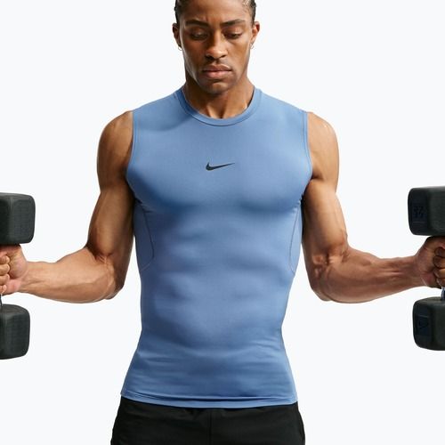 Koszulka treningowa męska Nike Pro indigo storm/black