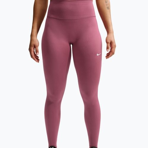 Legginsy damskie Nike One Seamless Front pink smoke/white