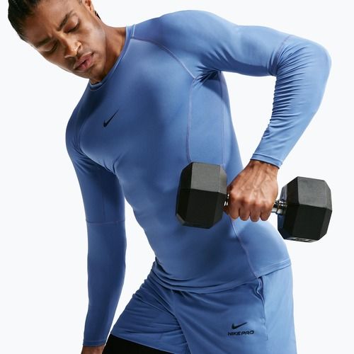 Longsleeve treningowy męski Nike Pro indigo storm/black