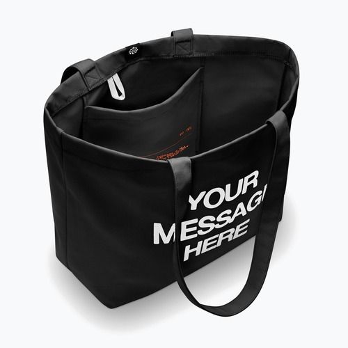 Torba Nike Heritage "Your Message Here" Tote 22 l black/white/safety orange