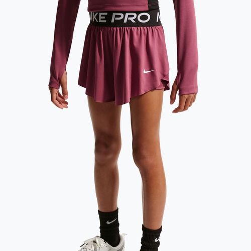 Spodenki dziecięce Nike Pro pink smoke/black/white