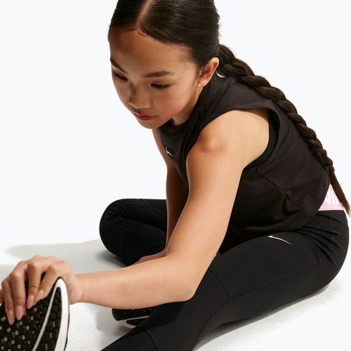 Legginsy dziecięce Nike Pro Dri-FIT black/pink rise/white