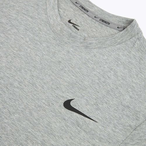 Koszulka treningowa męska Nike Strength S&C Dri-Fit heather grey/black