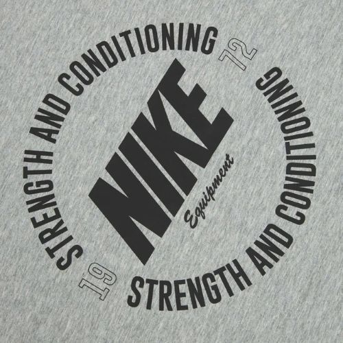 Koszulka treningowa męska Nike Strength S&C Dri-Fit heather grey/black