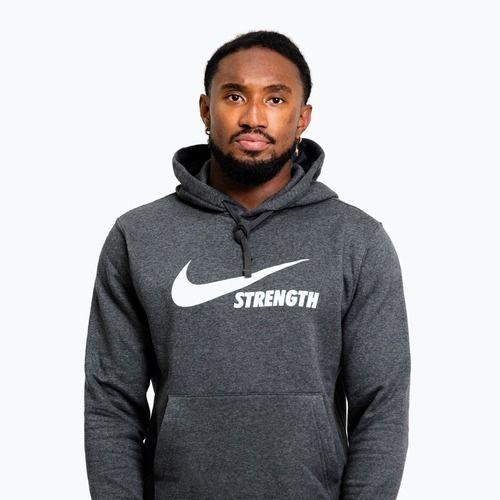 Bluza męska Nike Strength Hoodie charcoal/white