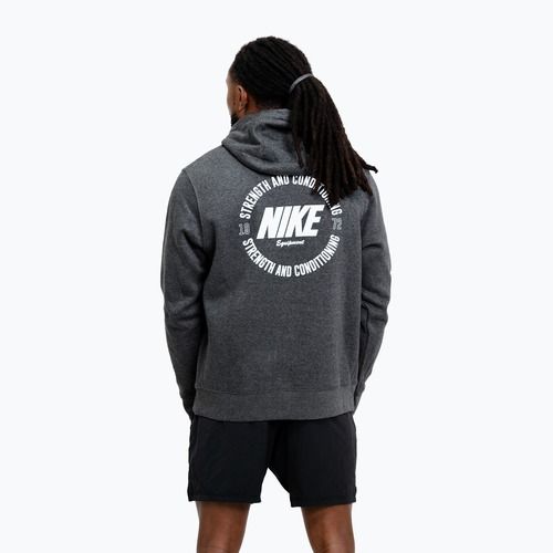 Bluza męska Nike Strength S&C Hoodie charcoal/white