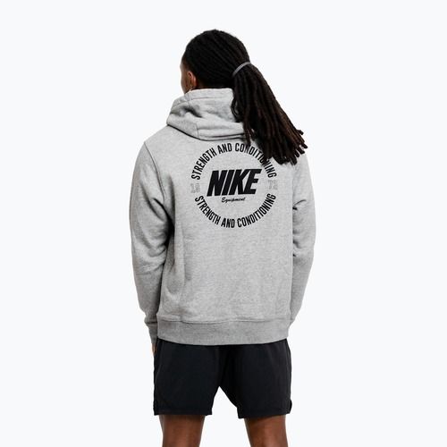 Bluza męska Nike Strength S&C Hoodie heather grey/black