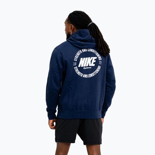 Bluza męska Nike Strength S&C Hoodie navy/white