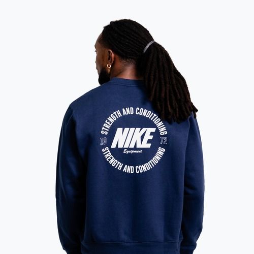Bluza męska Nike Strength S&C Crewneck navy/white