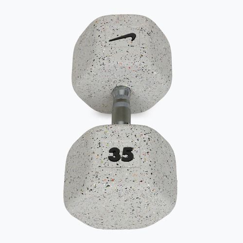 Hantel ogumowany Nike Strength Grind Dumbbell 35 kg wolf grey