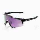 Okulary przeciwsłoneczne 100% Speedcraft polished black/hiper polarized lavender mirror