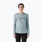 Longsleeve damski Patagonia Cap Cool Merino Blend Graphic strata stripe: thermal blue
