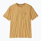 Koszulka męska Patagonia Boardshort Logo Pocket Responsibili beeswax tan