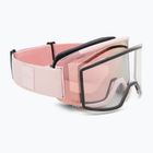 Gogle narciarskie Smith Squad carnation/chrp everyday rose gold mirror/clear