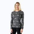 Bluza termoaktywna damska Smartwool Merino 250 Baselayer Crew Boxed black deco floral