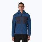 Kurtka softshell męska Patagonia R2 TechFace Hoody clement blue