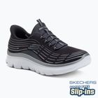 Buty damskie SKECHERS Summits Plus Soft Luster charcoal/silver