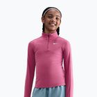 Longsleeve treningowy dziecięcy Nike Dri-Fit 1/4 Zip sweet beet/white