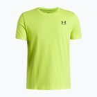 Koszulka dziecięca Under Armour Sportstyle Left Chest green citrine/black