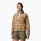 Bluza polarowa damska Columbia Helvetia II Printed Cropped Half Snap delta/retrotree