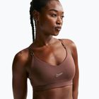 Biustonosz treningowy Nike Indy Padded Gloss light chocolate