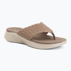 Klapki damskie SKECHERS Ultra Flex 3.0 Rhythm Waves brown