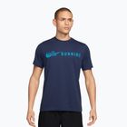 Koszulka do biegania męska Nike Dri-Fit Running T-Shirt midnight navy/light current blue