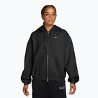 Bluza damska Nike Studio Fleece Medium Weight Oversized Full Zip total black/sail
