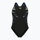 Strój pływacki jednoczęściowy damski arena Graphic V Back black/navy
