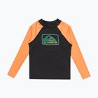 Longsleeve do pływania dziecięcy Quiksilver Everyday UPF50 black/tangerine