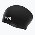 Czepek pływacki dziecięcy TYR Long Hair Wrinkle Free Silicone black