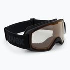 Gogle narciarskie UVEX Xcitd V black matt/mirror red clear