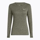 Longsleeve damski Salewa Puez Melange Dry faded green melange