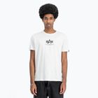 Koszulka męska Alpha Industries Basic Mid Logo white