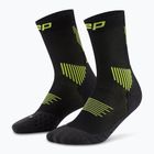 Skarpety kompresyjne damskie CEP Run Mid Cut 5.0 black/lime