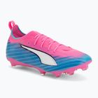 Buty piłkarskie dziecięce PUMA Ultra 6 Pro Jr FG/AG poison pink/puma wht/sunstream/bright aqua/puma blk