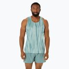 Koszulka do biegania męska ASICS Road All Over Print Singlet light celadon/celadon