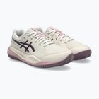 Buty do tenisa dziecięce ASICS Gel-Resolution X GS Clay soft oat/dark aubergine