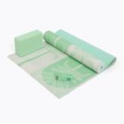 Zestaw do jogi Myga Sage Palm Yoga Set mata + klocek + pasek zielony